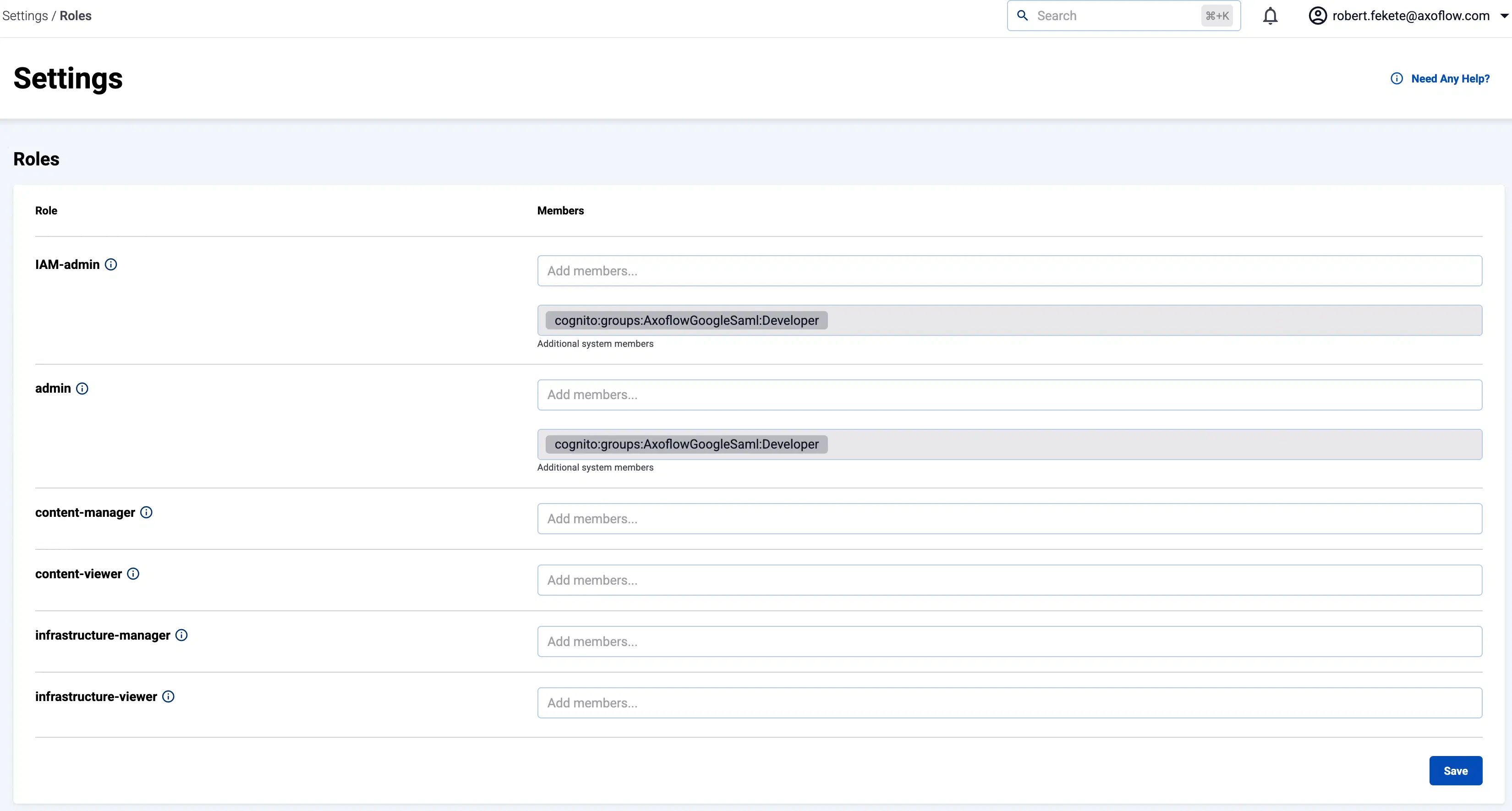 Manage access roles (RBAC)