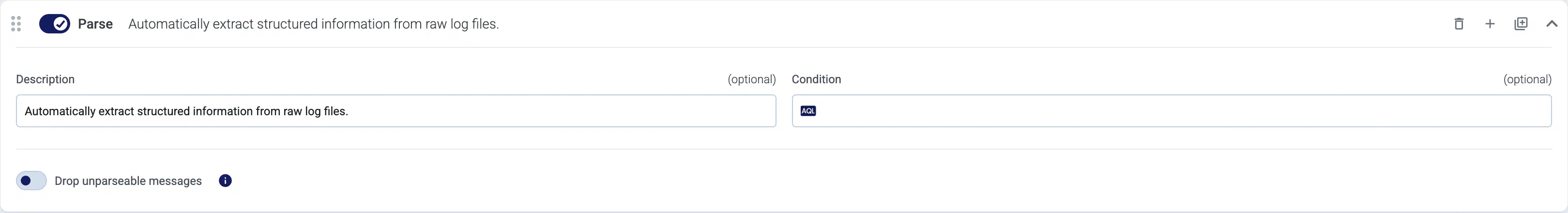 Parse message content into structured data