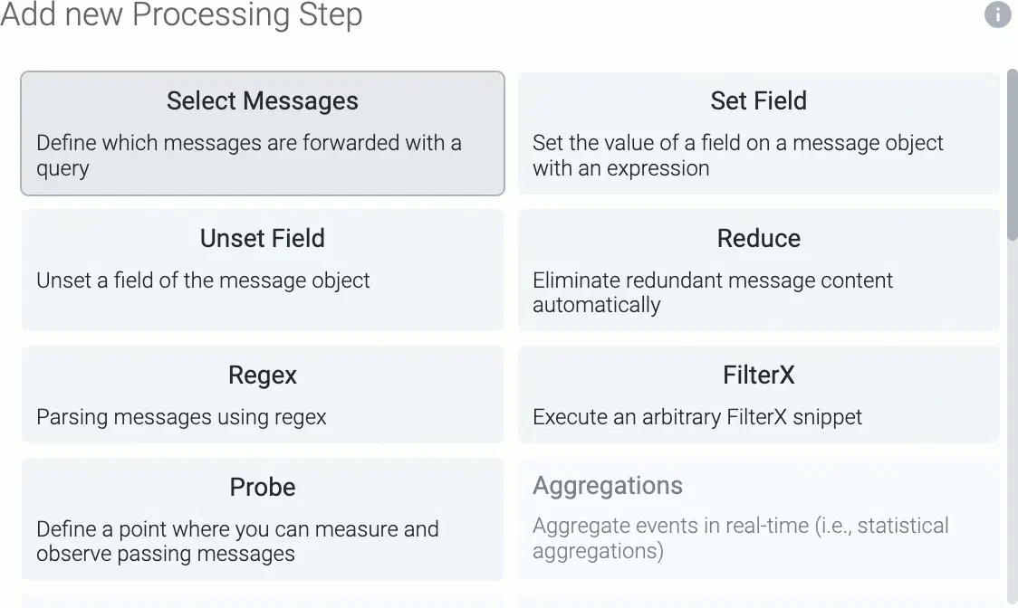 Process step types