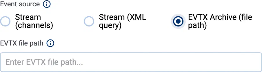 Collect Event Logs from EVTX file