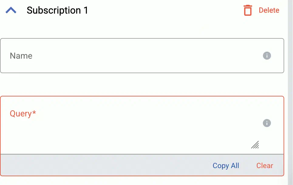 WEC subscription settings