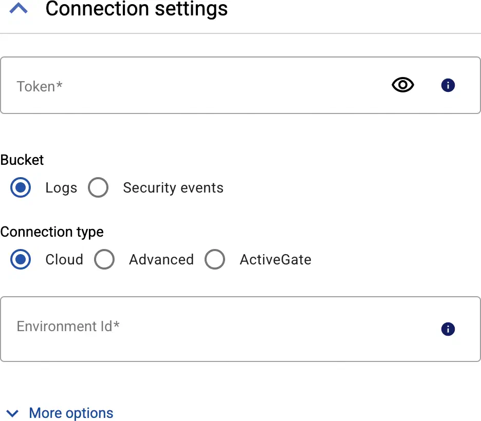 Configure the Dynatrace destination