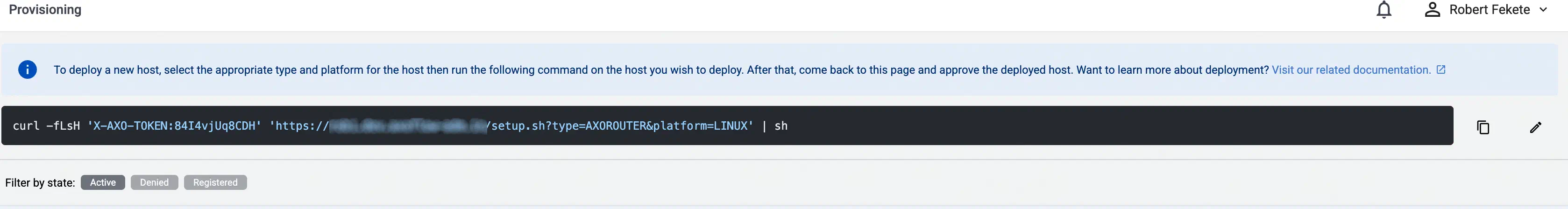 Provisioning AxoRouter on Linux