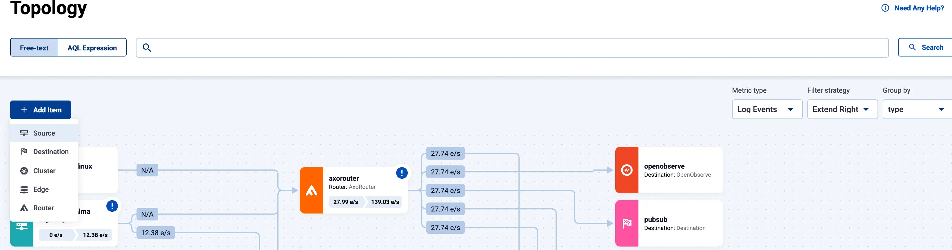 Add appliance as source