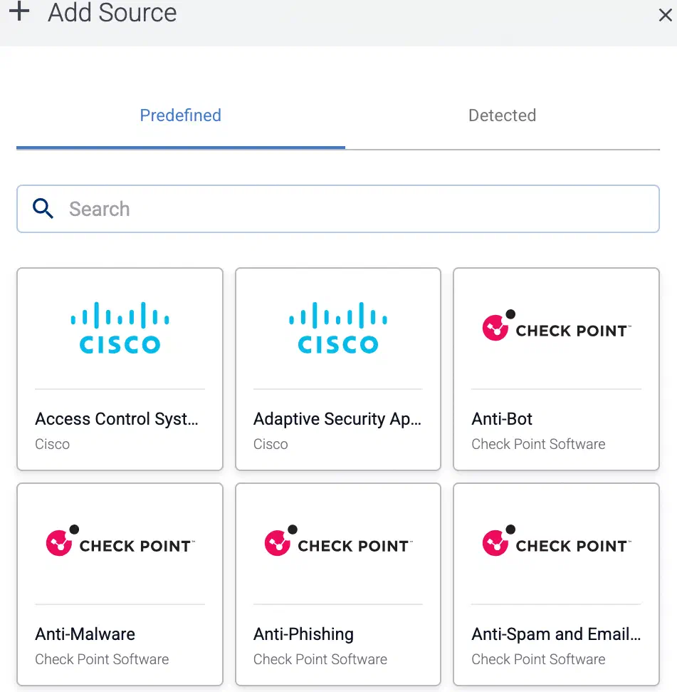 Select data source