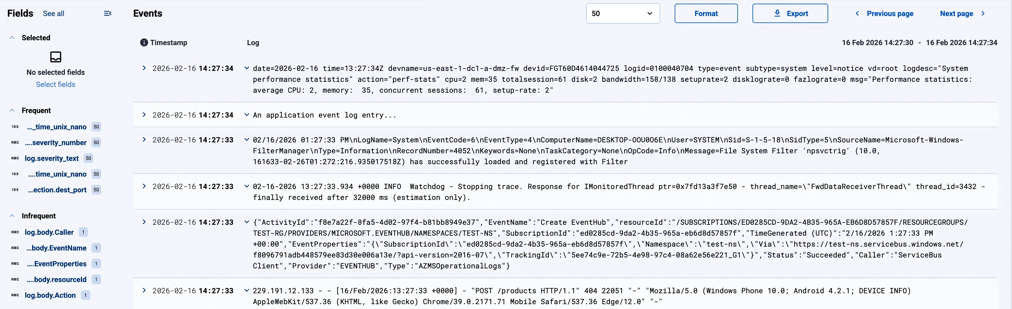 AxoStore search result formatting