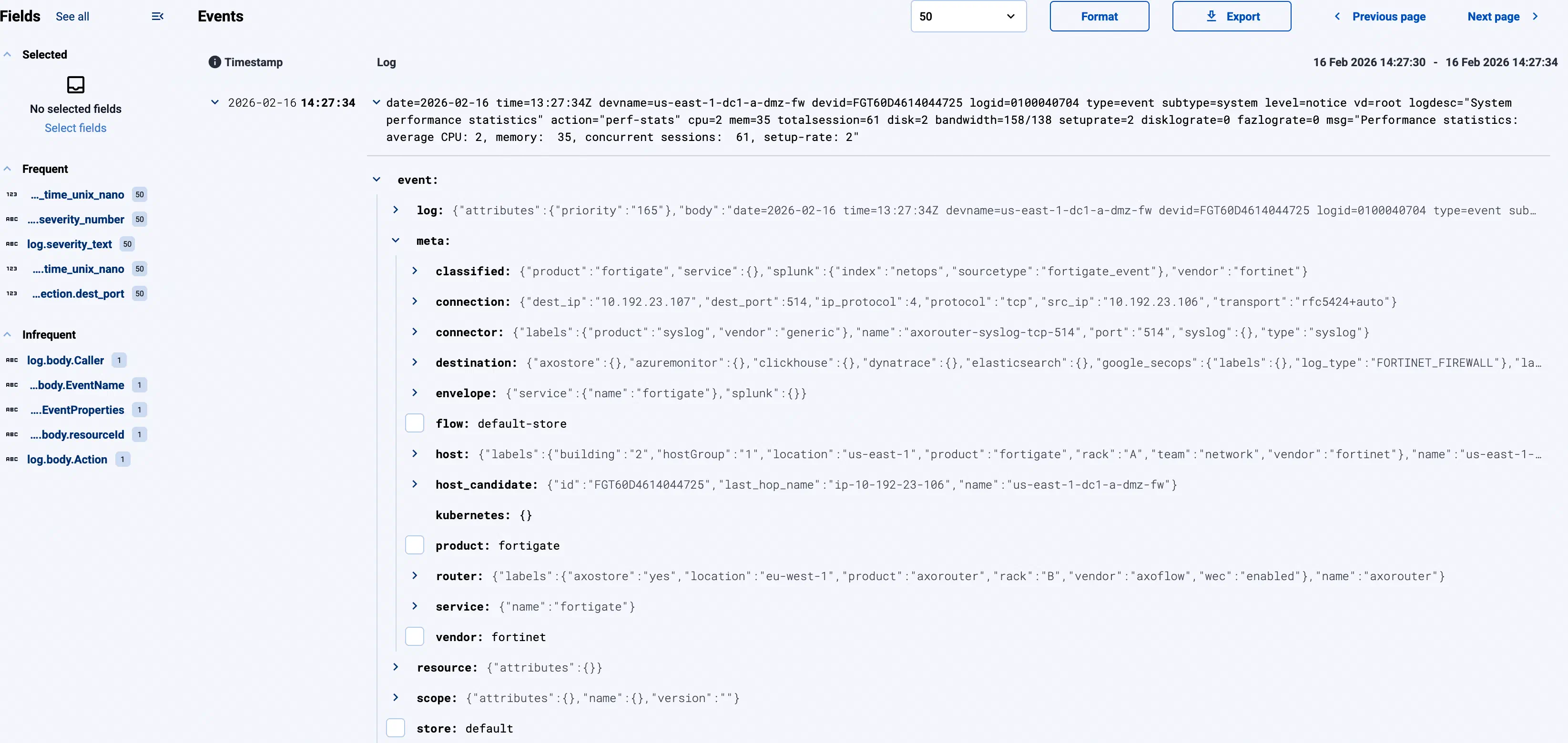 AxoStore search result details