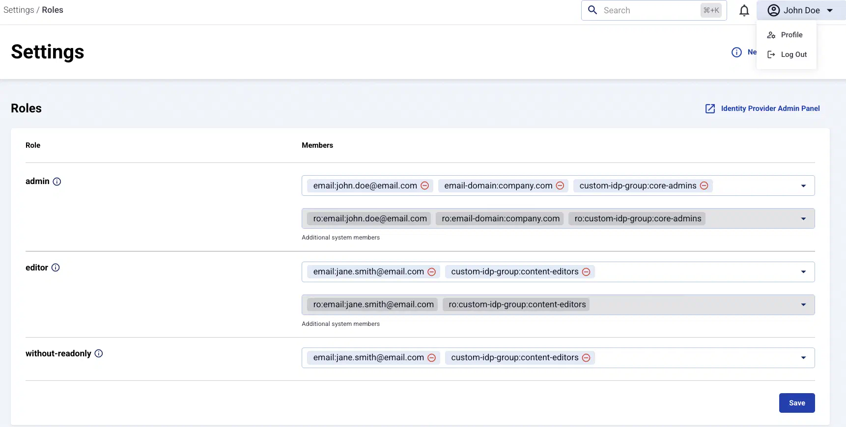 Manage access roles (RBAC)