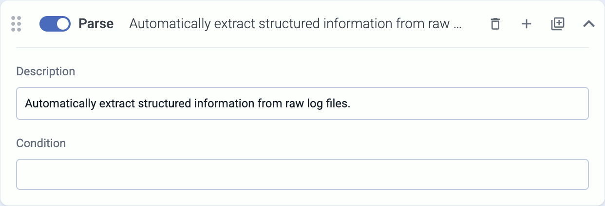 Parse message content into structured data