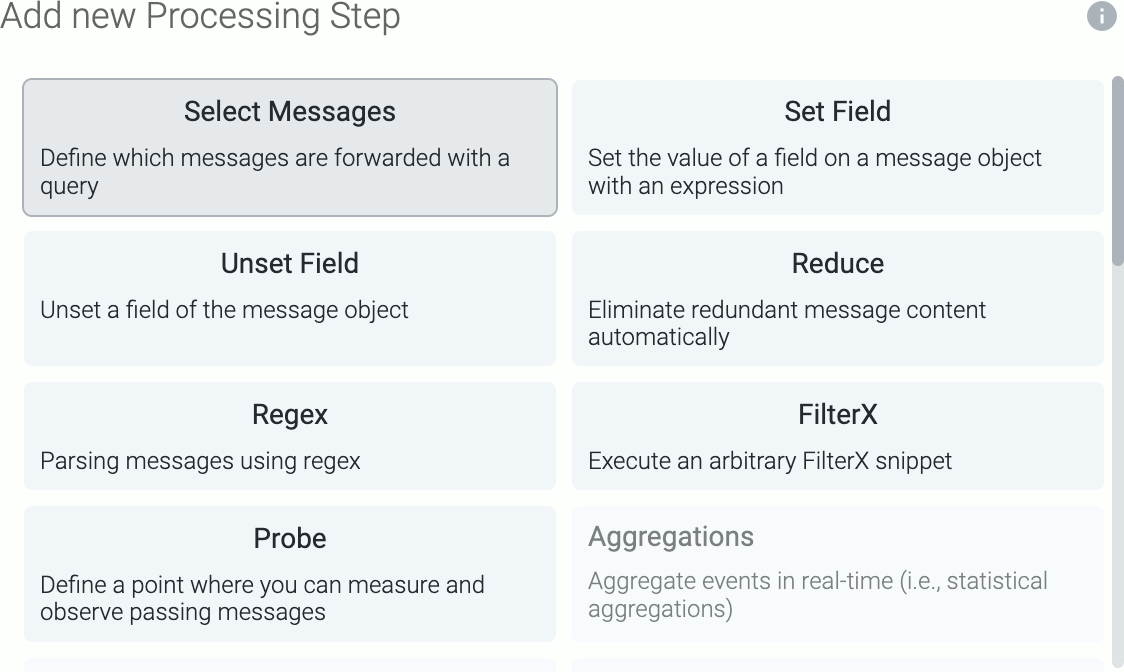 Process step types