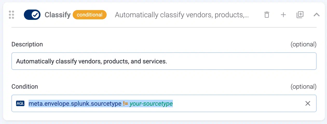 Disable classification for a sourcetype