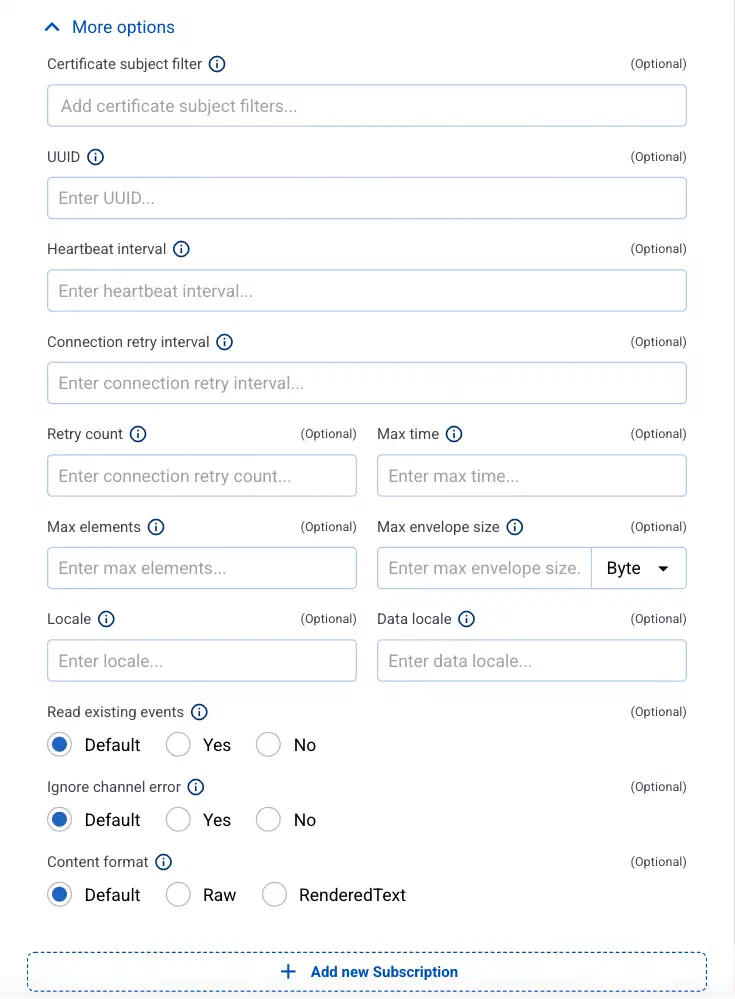 WEC more settings