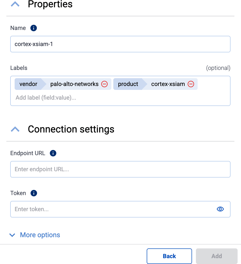 Configure the Cortex XSIAM destination