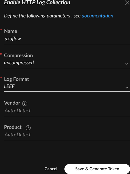 Creating an XSIAM HTTP log collector