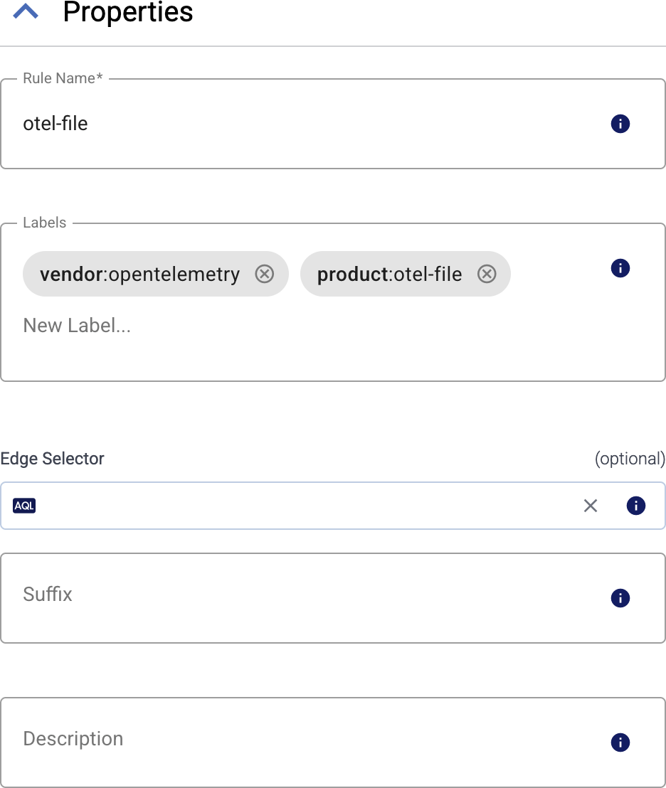 Generic collection rule parameters
