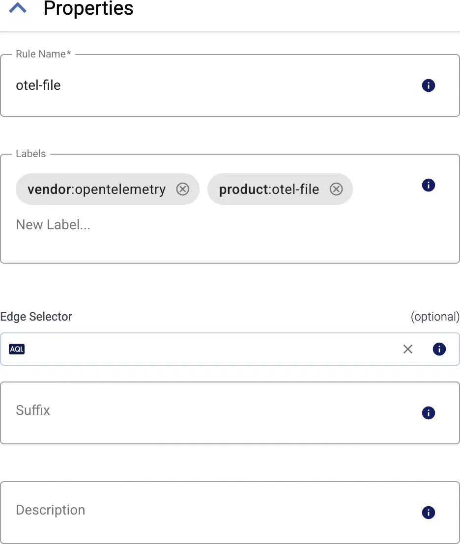 Generic collection rule parameters