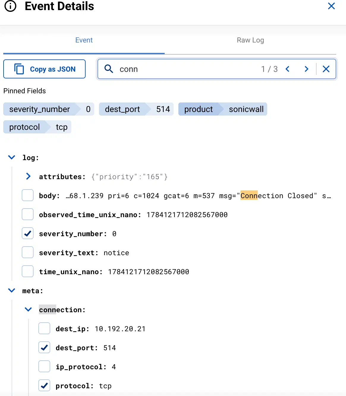 Event search
