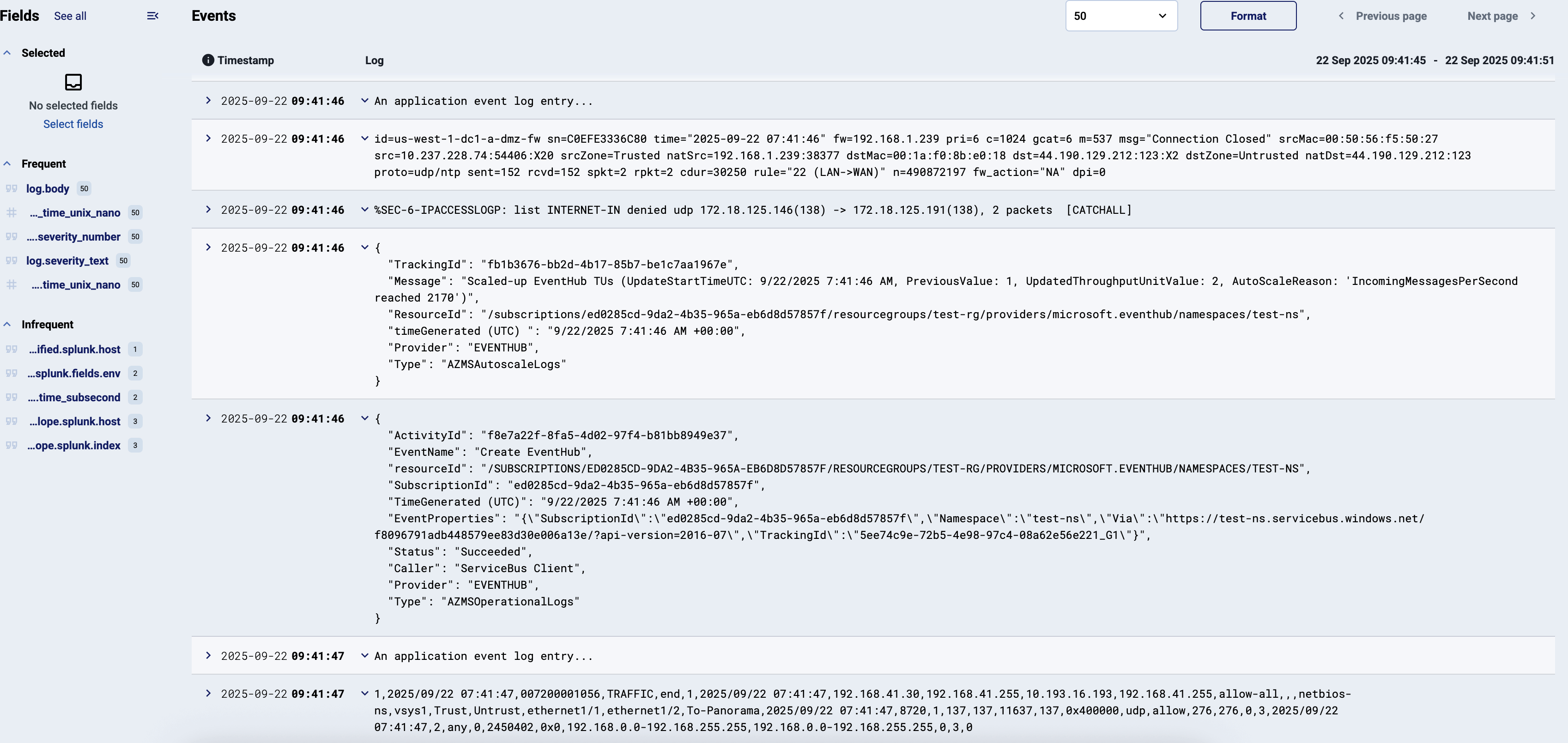 AxoStore search result formatting