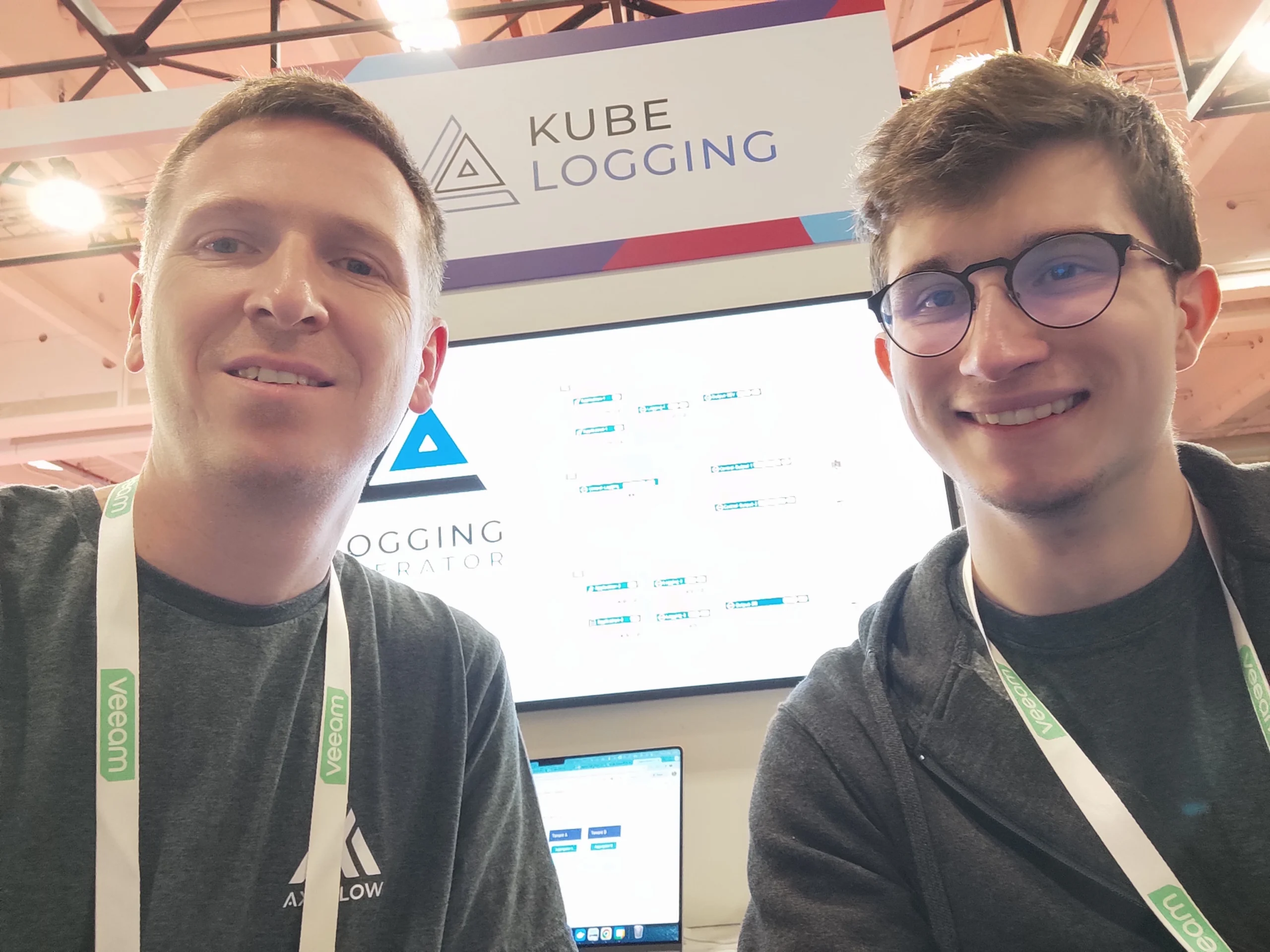 Logging operator CNCF booth at KubeCon
